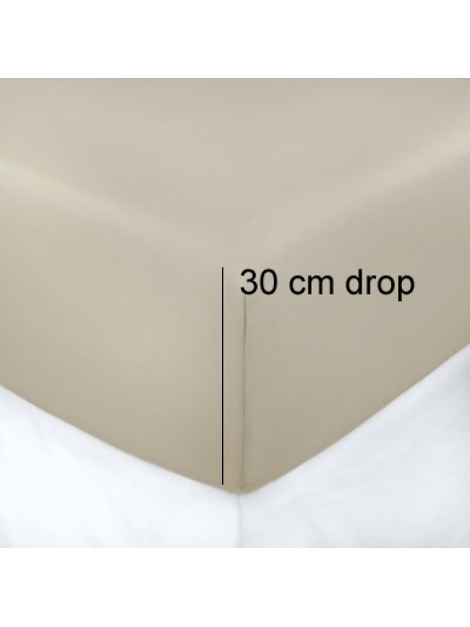 Single Fitted Bed Sheet - drop 30cm (11.81'')